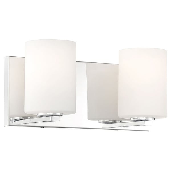 Access Lighting Oslo, 2 Light LED Vanity, Chrome Finish, Opal Glass 62581LEDDLP-CH/OPL - main